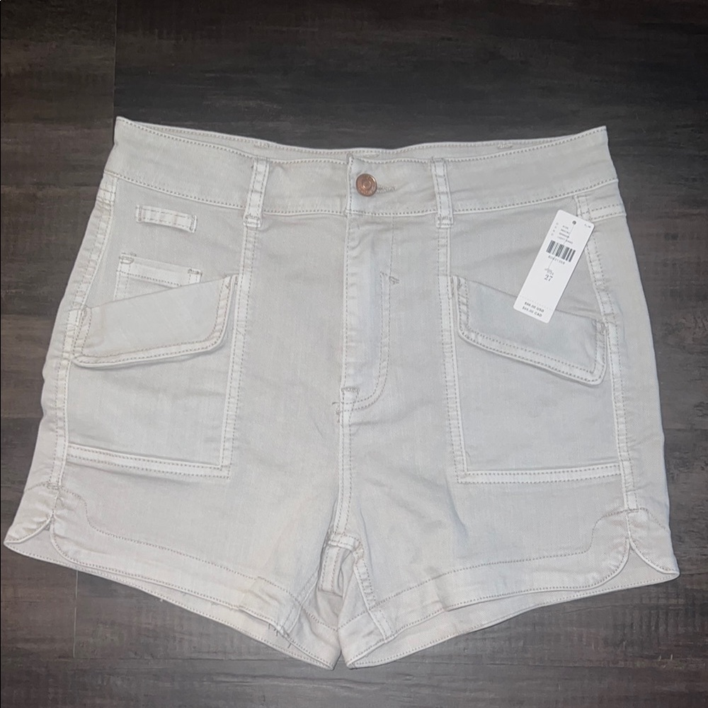 NWT Anthropologie Cream Jean Shorts